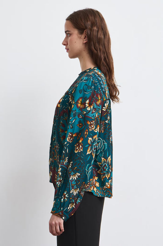 Dames viscose blouse met bloemenprint