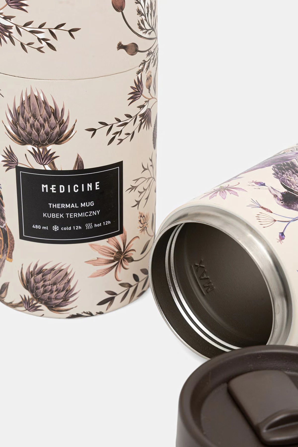 Thermosbeker van roestvrij staal, 480 ml