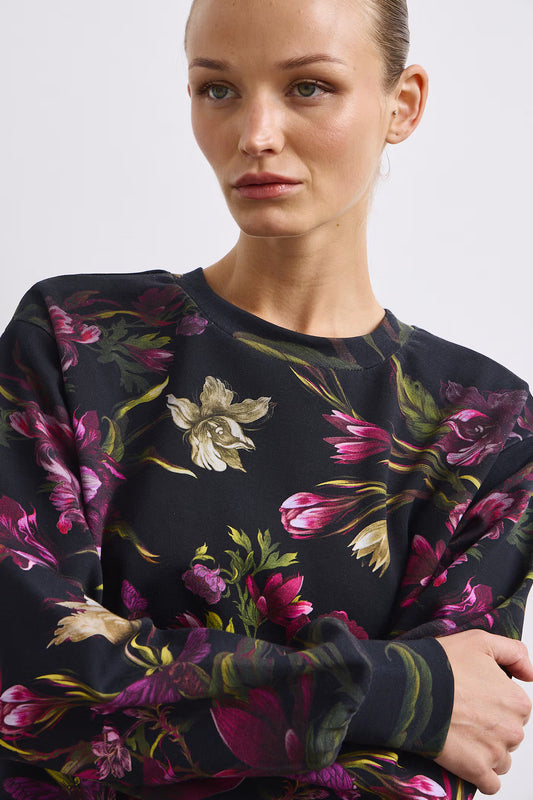 Dames trui met bloemenprint