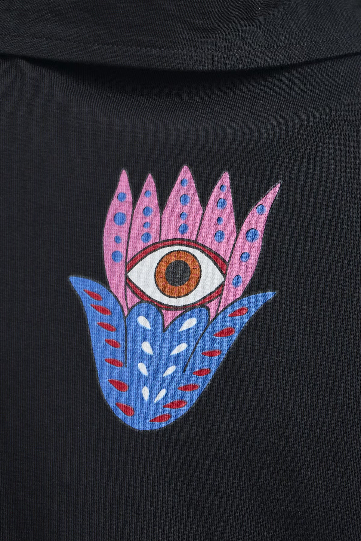 Dames katoenen T-shirt met artistieke print