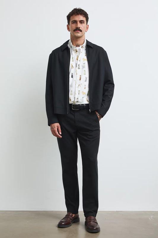 heren katoenen overhemd met hondenprint - Adela Madej x Medicine collectie