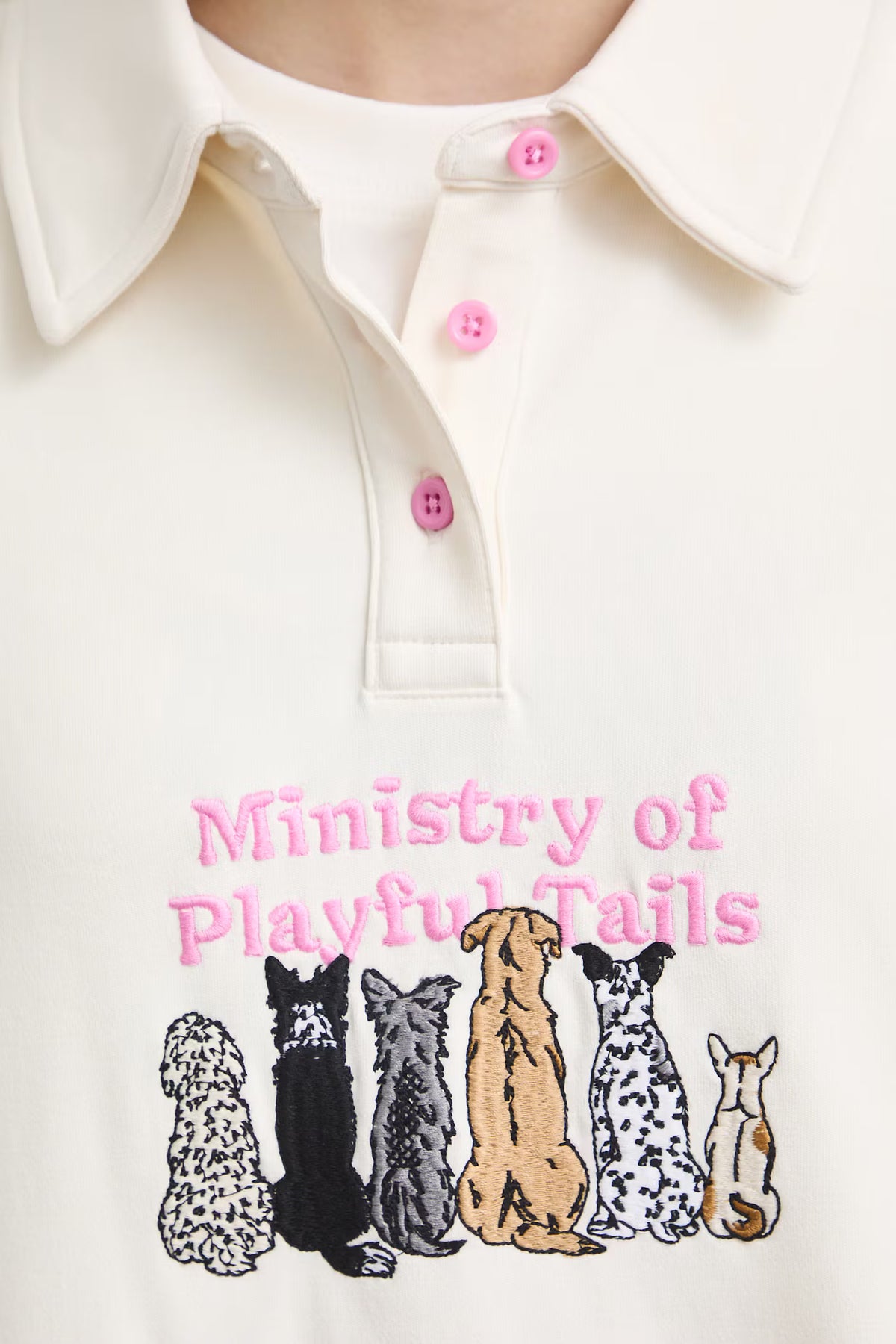dames trui met hondenprint - Adela Madej x Medicine collectie