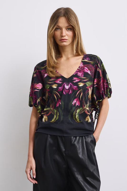 Dames blouse met bloemenprint