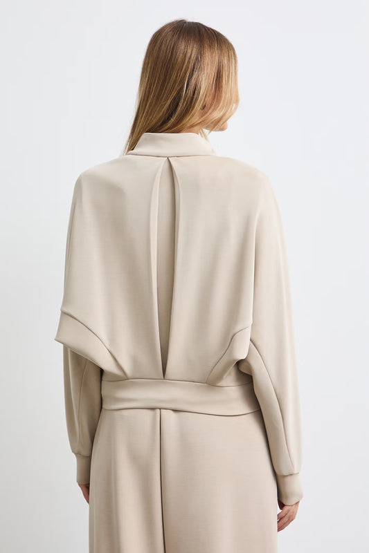 Damesvest met ritssluiting van zachte, gladde modalstof