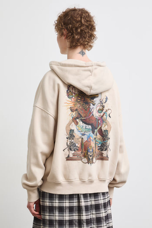 damesvest met capuchon en ritssluiting - Mythische wezens