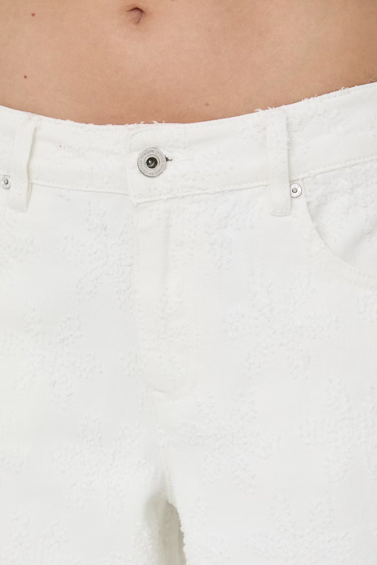 Damesjeans Wide leg pasvorm met hoge taille