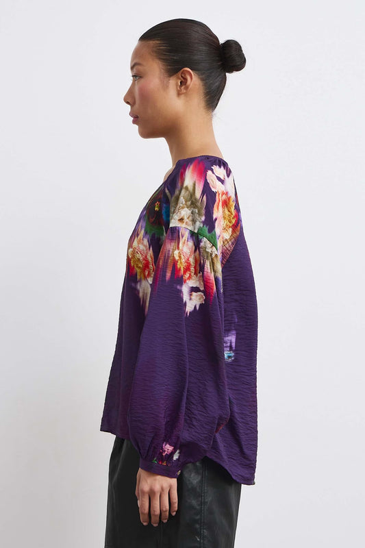 Dames viscose blouse met bloemenprint