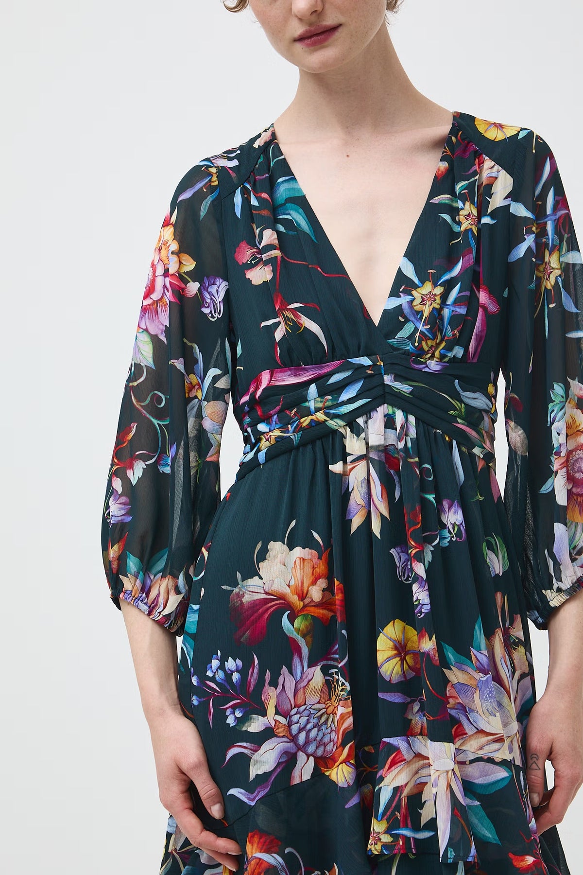 Damesjurk met bloemenprint