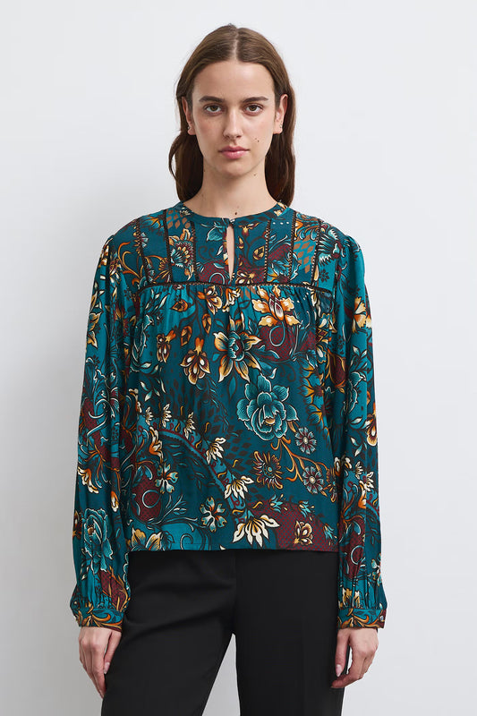 Dames viscose blouse met bloemenprint