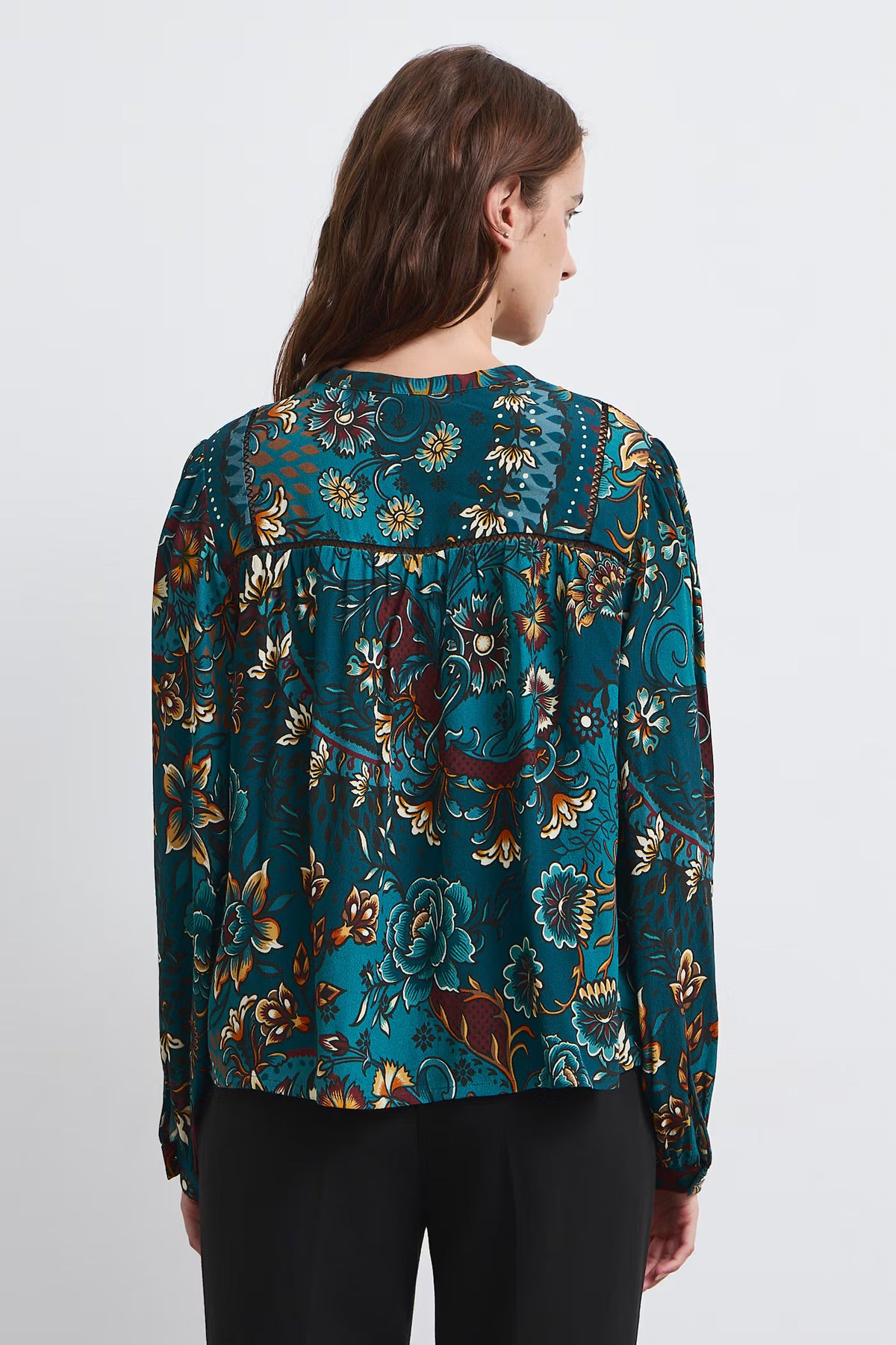 Dames viscose blouse met bloemenprint
