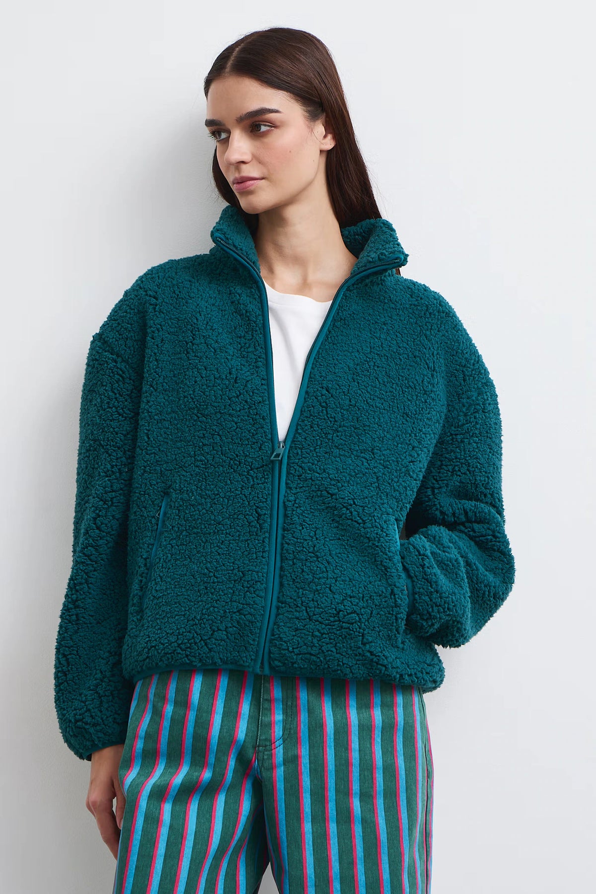 Dames fleece vest met ritssluiting