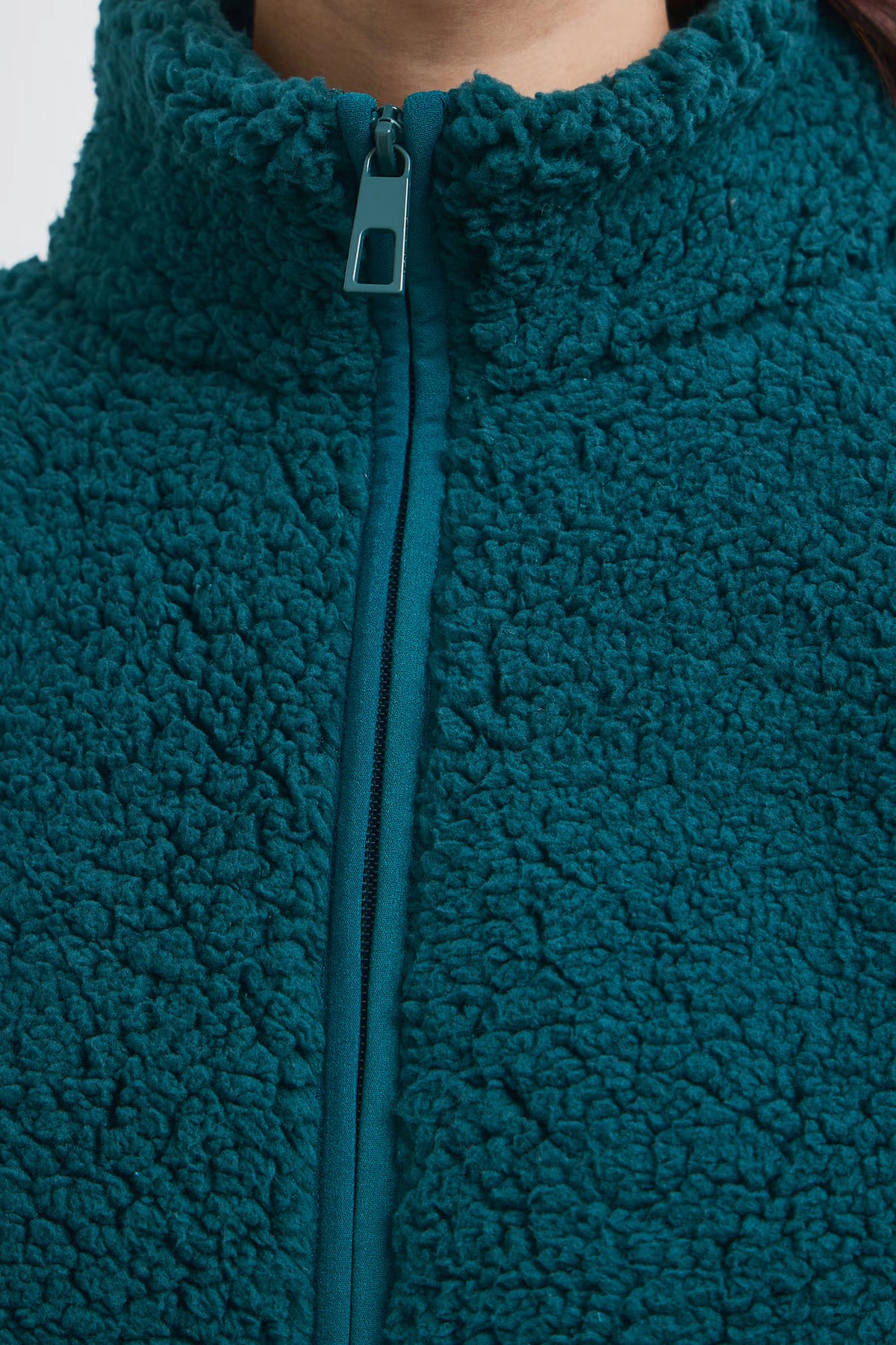 Dames fleece vest met ritssluiting