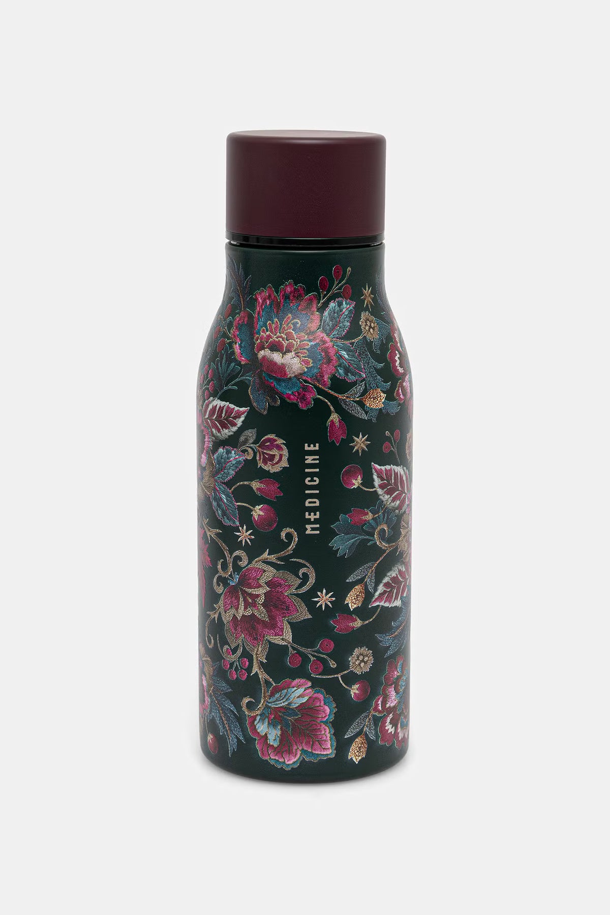 Thermosfles met kleurrijke bloemenprint en bijpassende geschenkverpakking