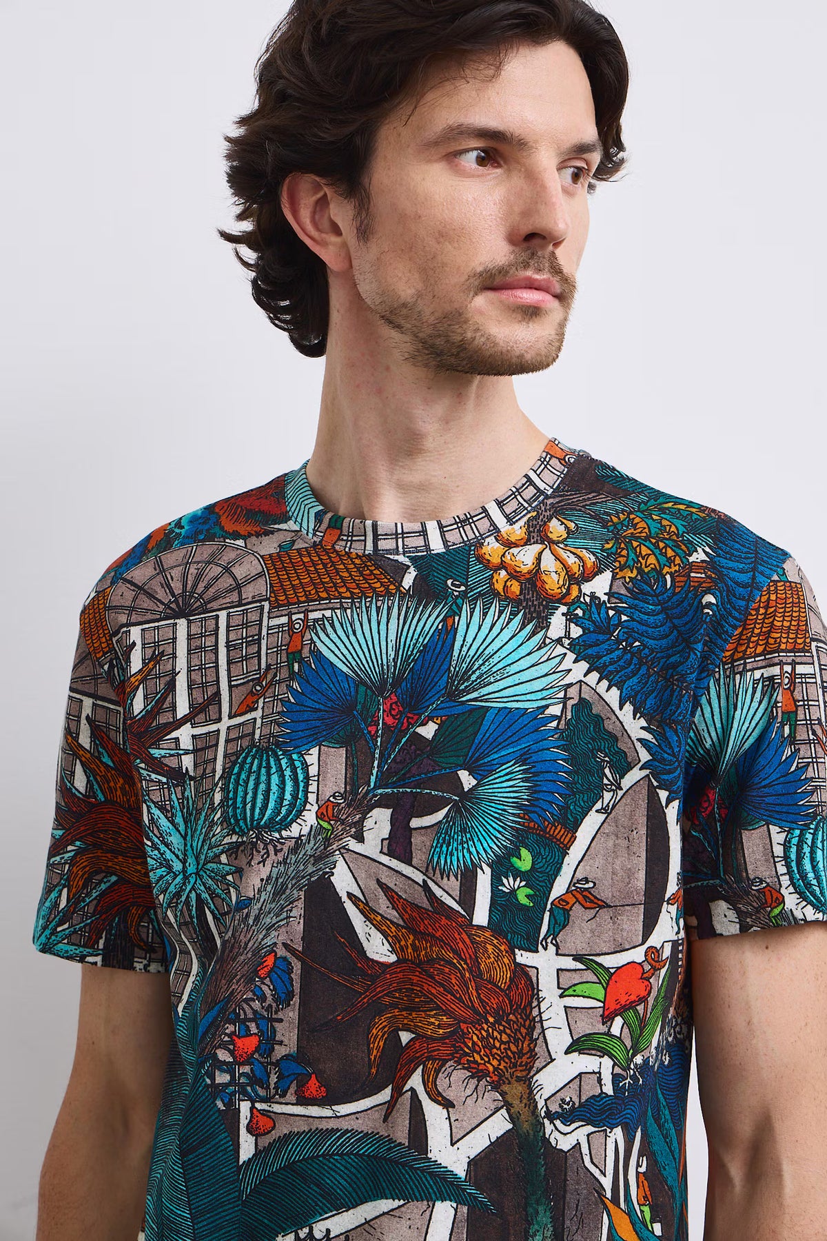 Heren T-shirt - kleurrijk -  Medicine Art Award-collectie