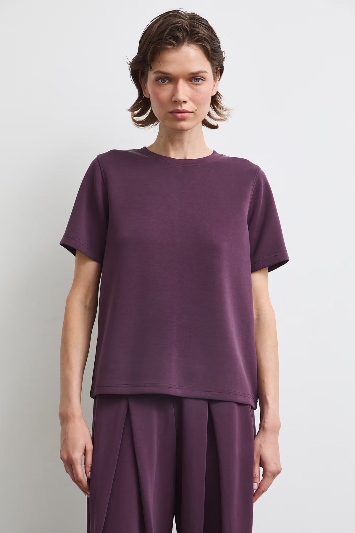 Dames T-shirt van zachte modalstof
