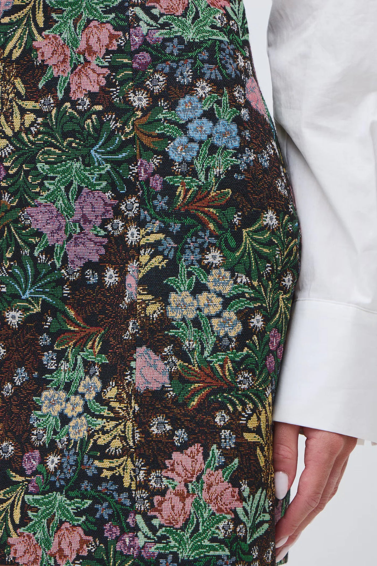 Dames minirok met bloemenpatroon