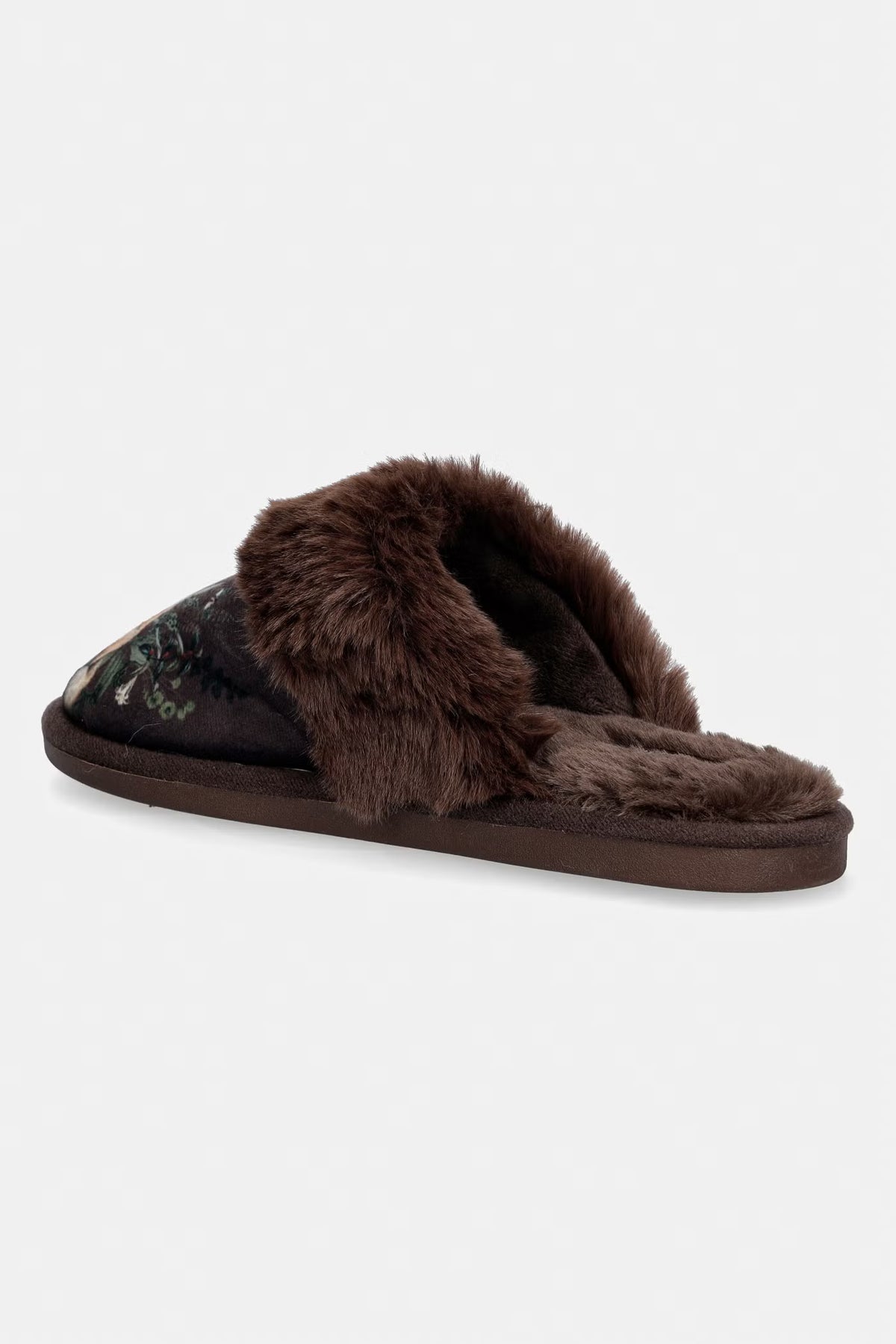 Dames pantoffels met vossenprint