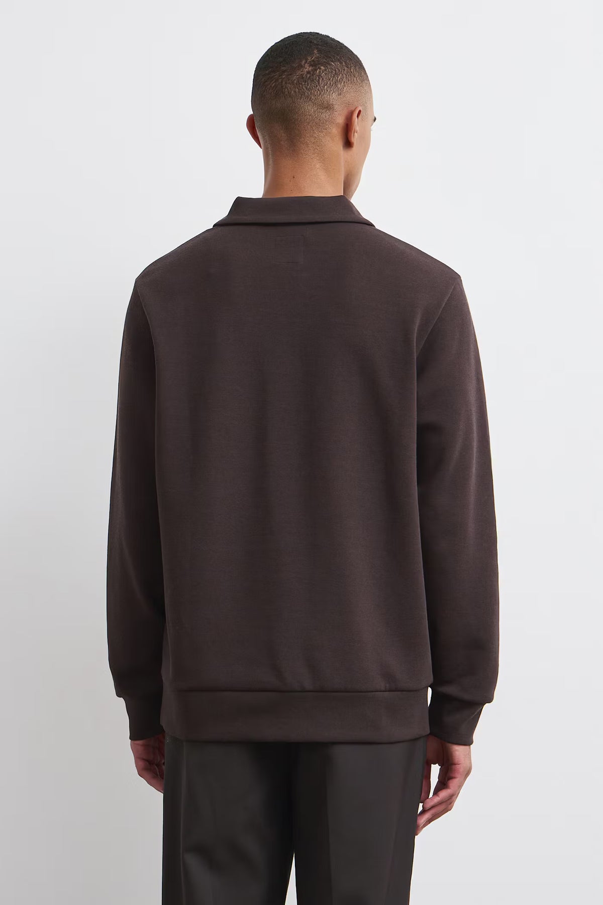 Heren polo met lange mouwen