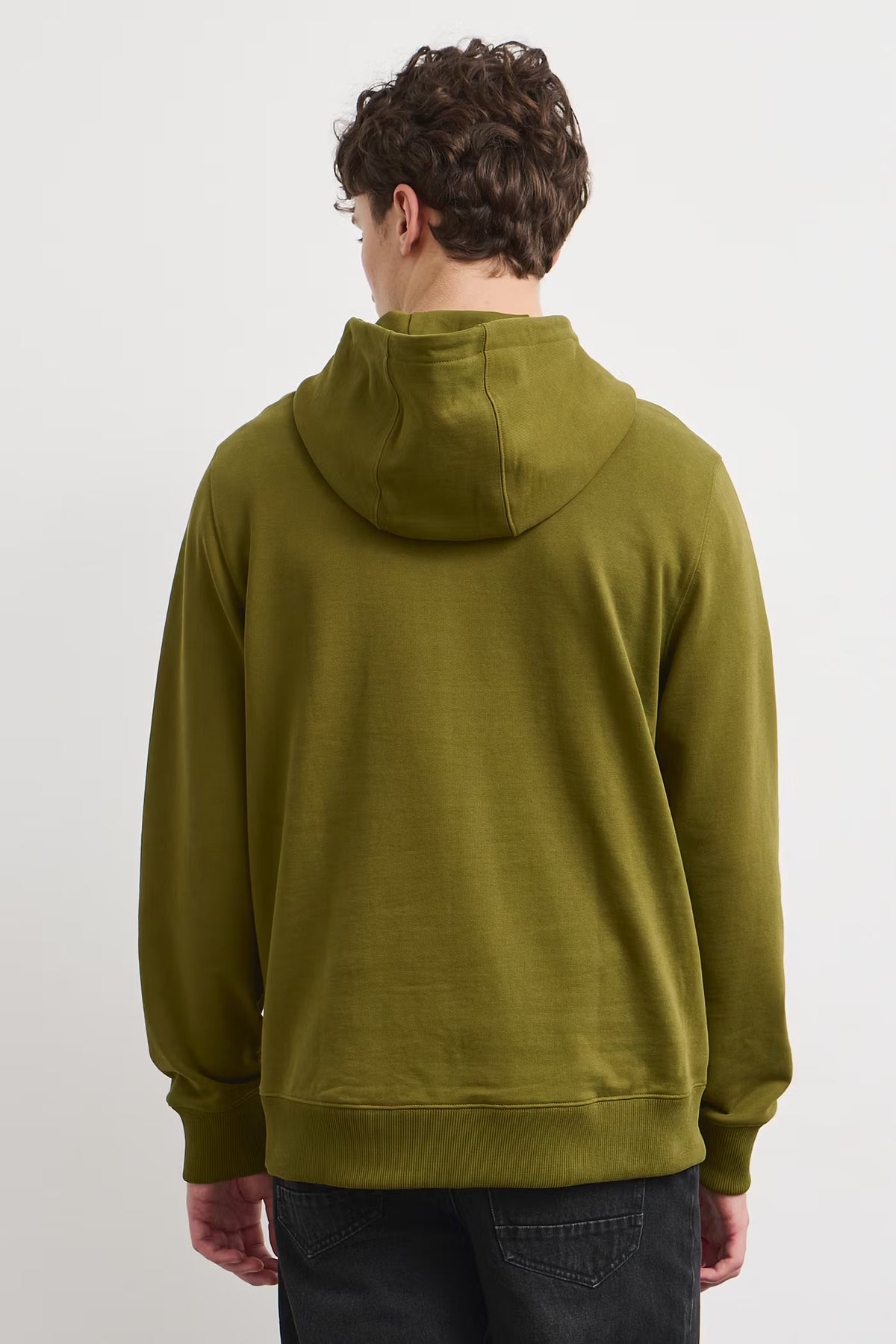 Heren katoenen hoodie met print