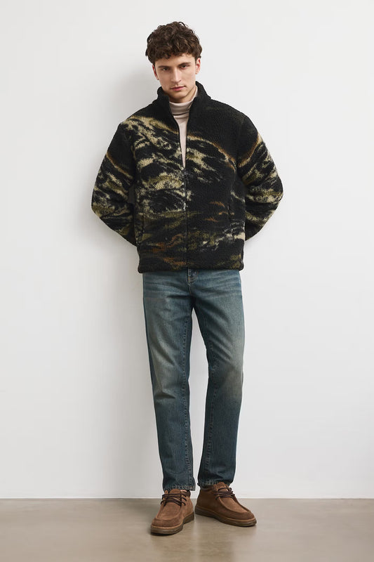 Heren fleece vest met ritssluiting