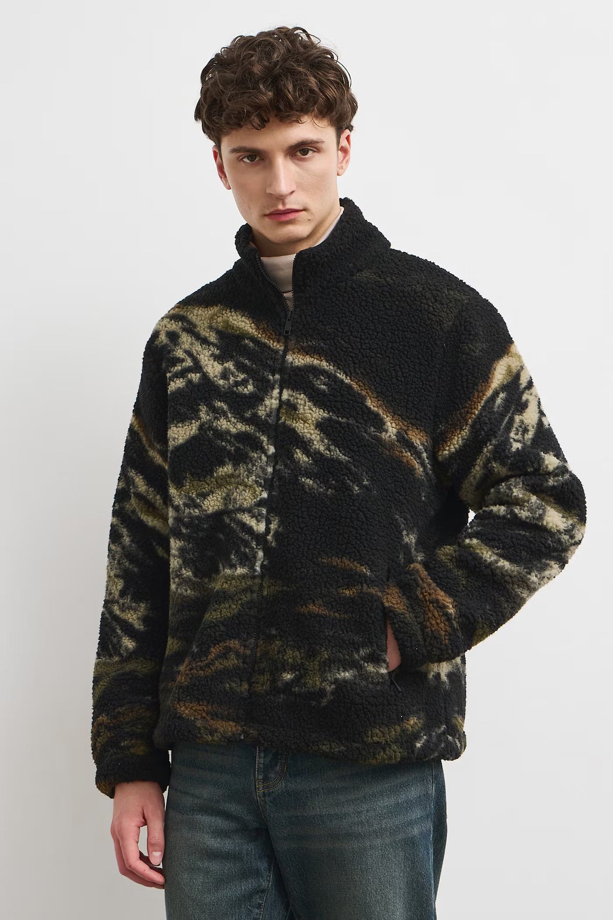 Heren fleece vest met ritssluiting