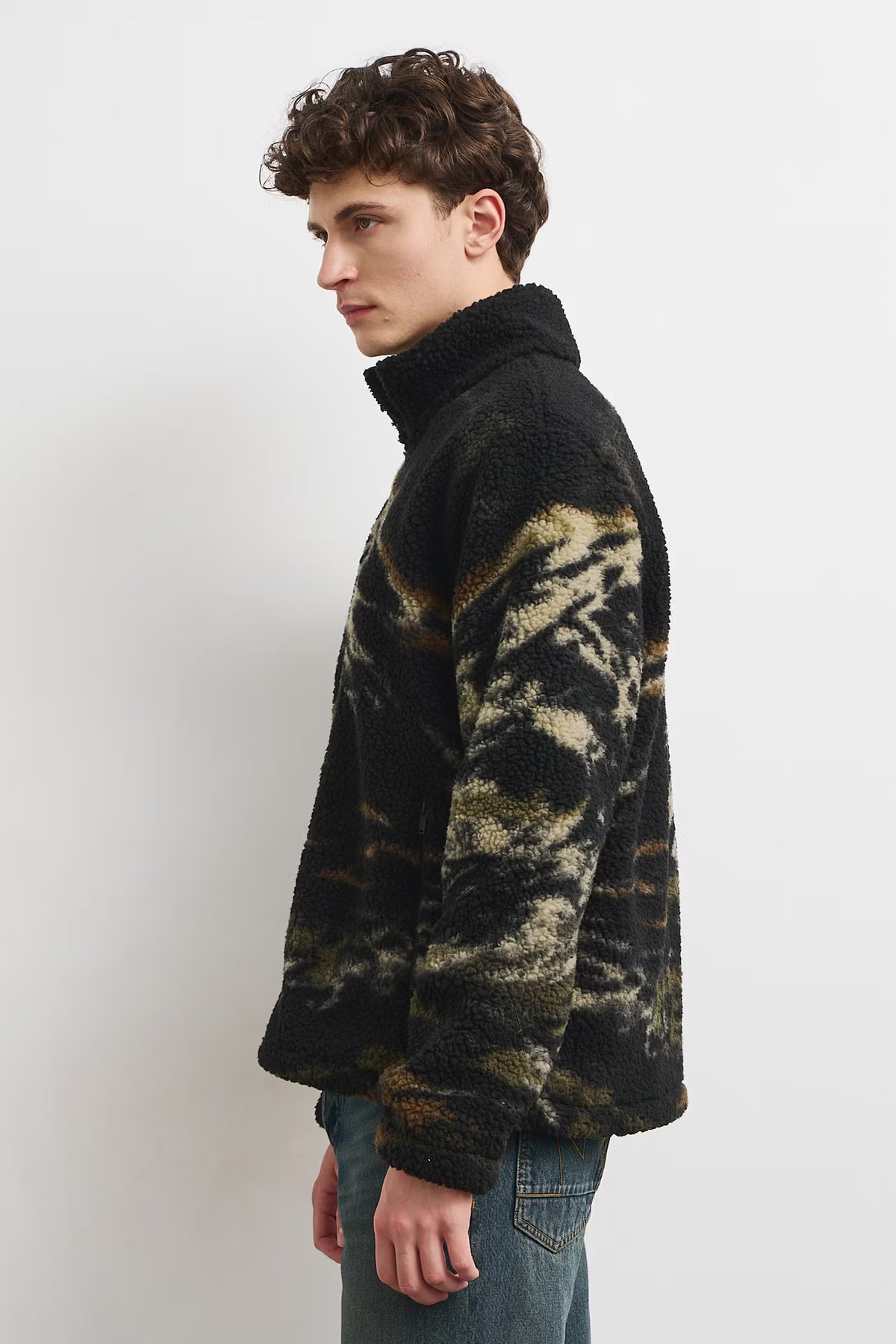Heren fleece vest met ritssluiting