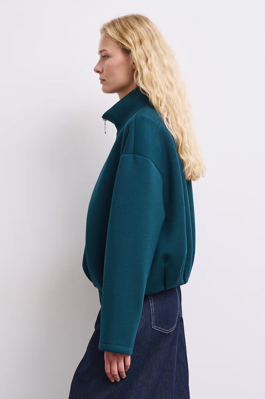 Dames effen vest met ritssluiting