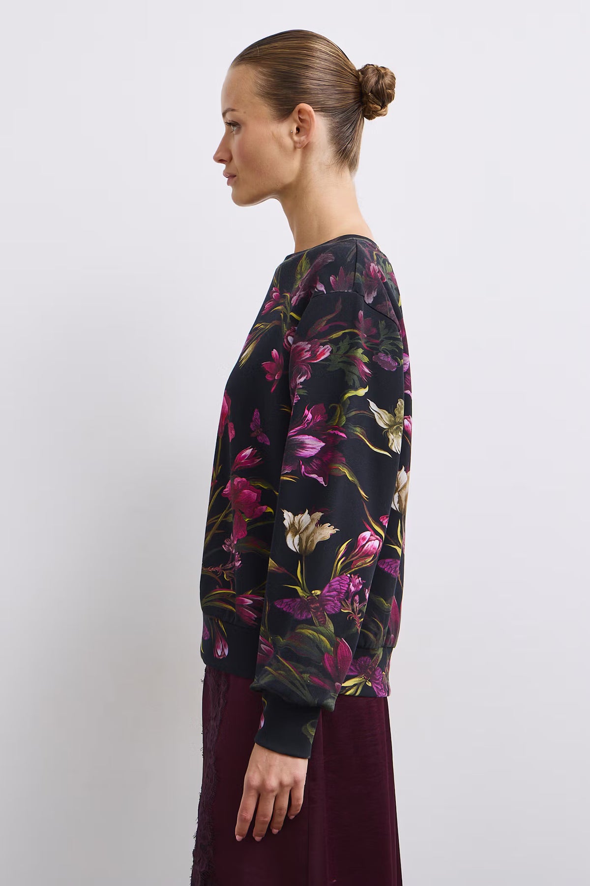 Dames trui met bloemenprint