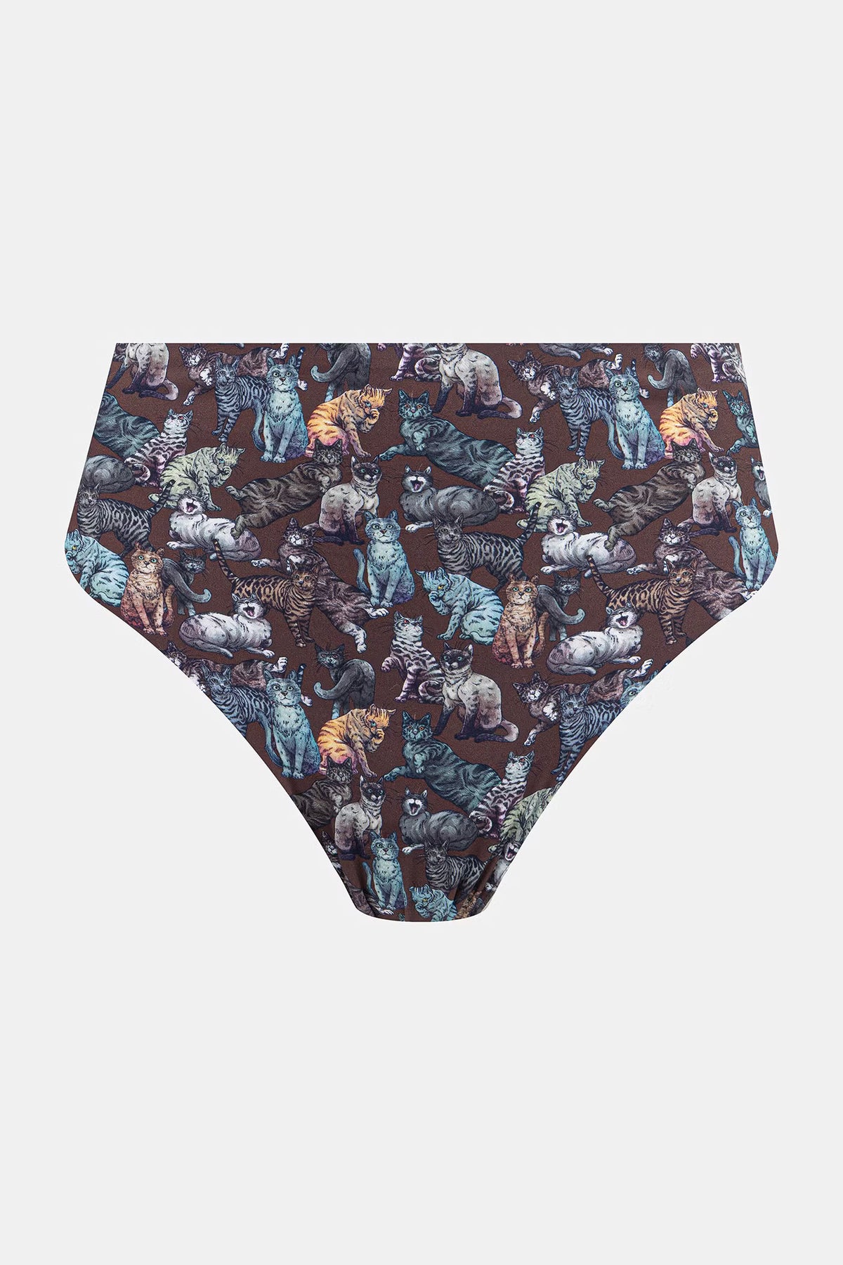 Dames high waist slips 3-pack met kattenprint