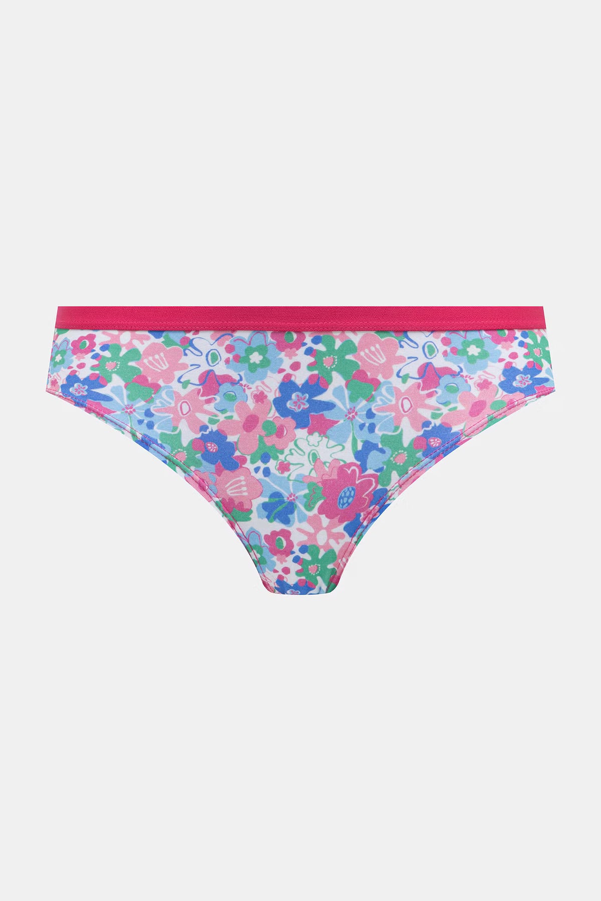 Dames katoenen slips 2-pack met bloemenprint