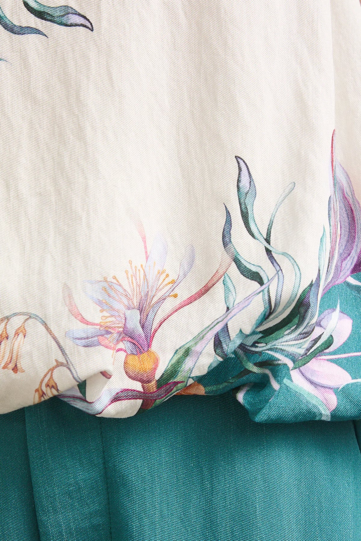 Dames mouwloze blouse met bloemenprint