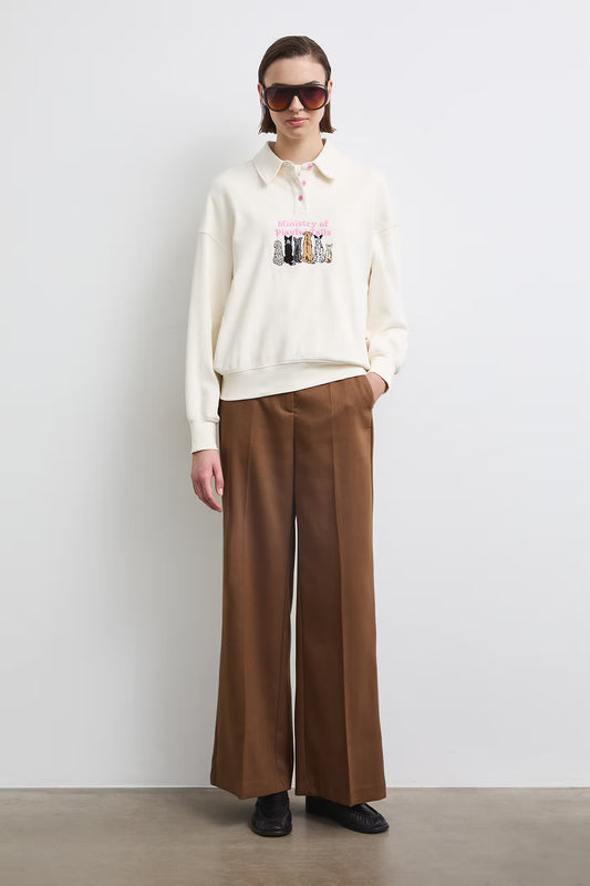 dames trui met hondenprint - Adela Madej x Medicine collectie