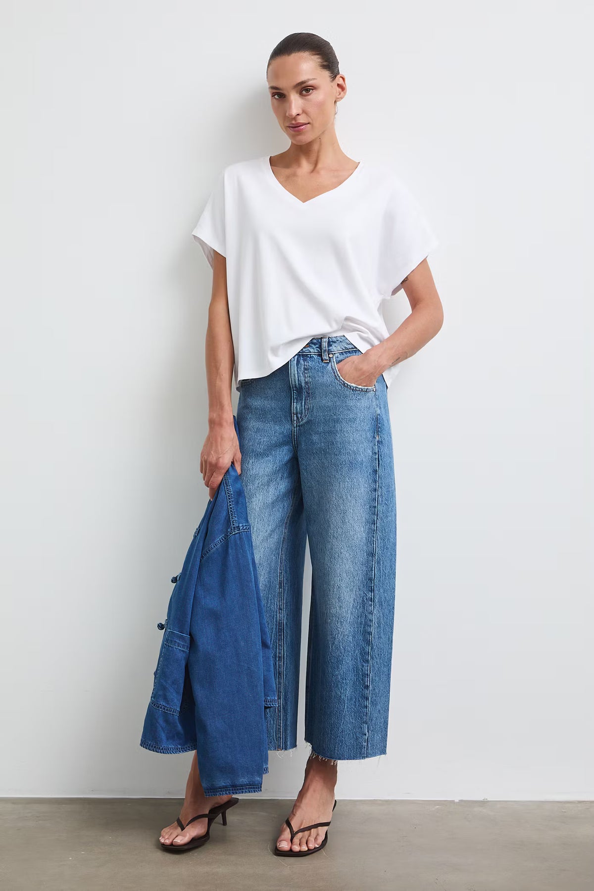 Dames T-shirt van katoen met oversized pasvorm