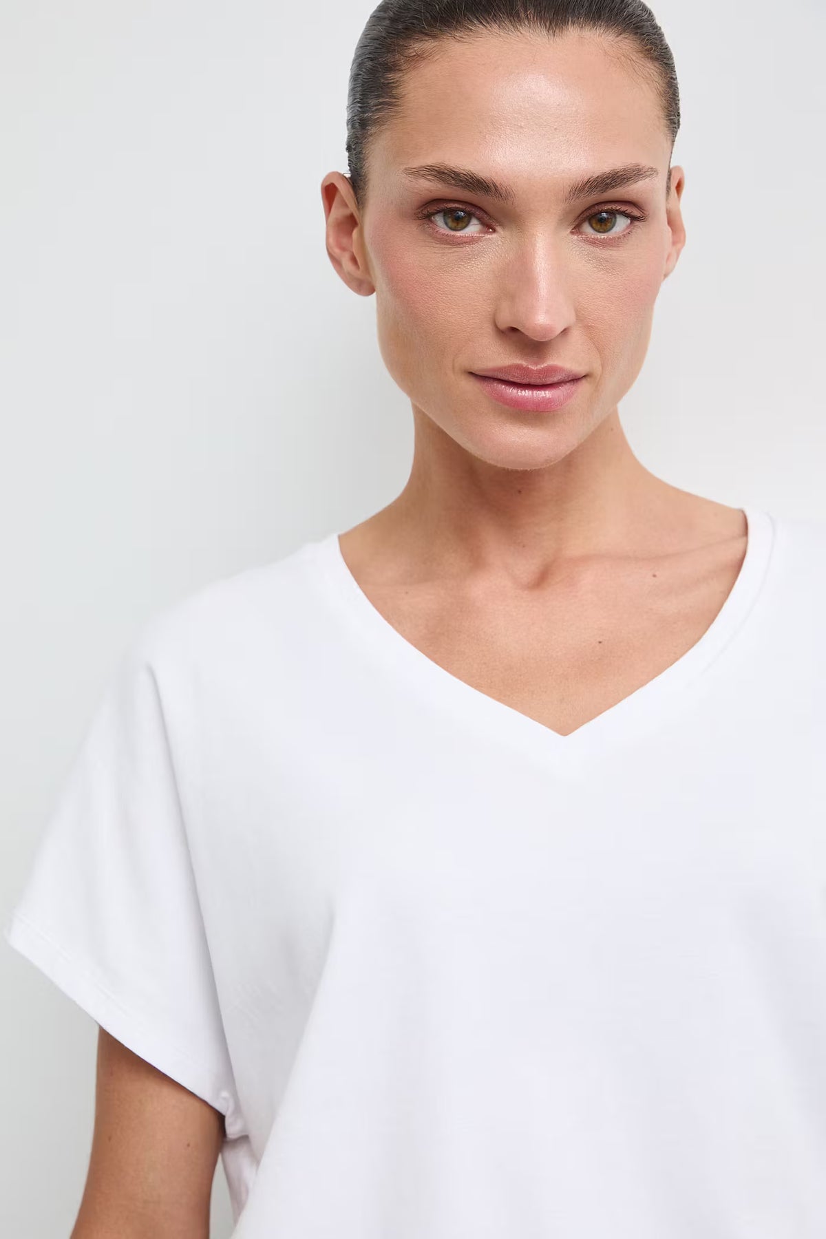 Dames T-shirt van katoen met oversized pasvorm