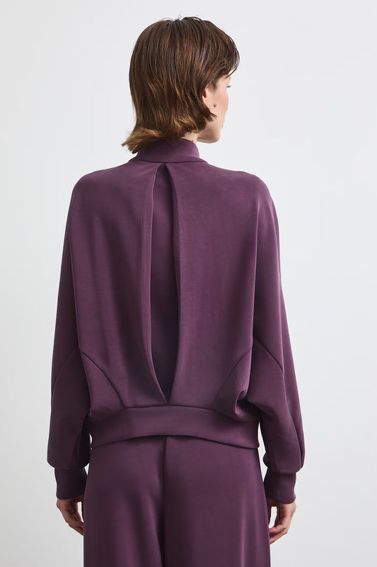 Damesvest met ritssluiting van zachte, gladde modalstof