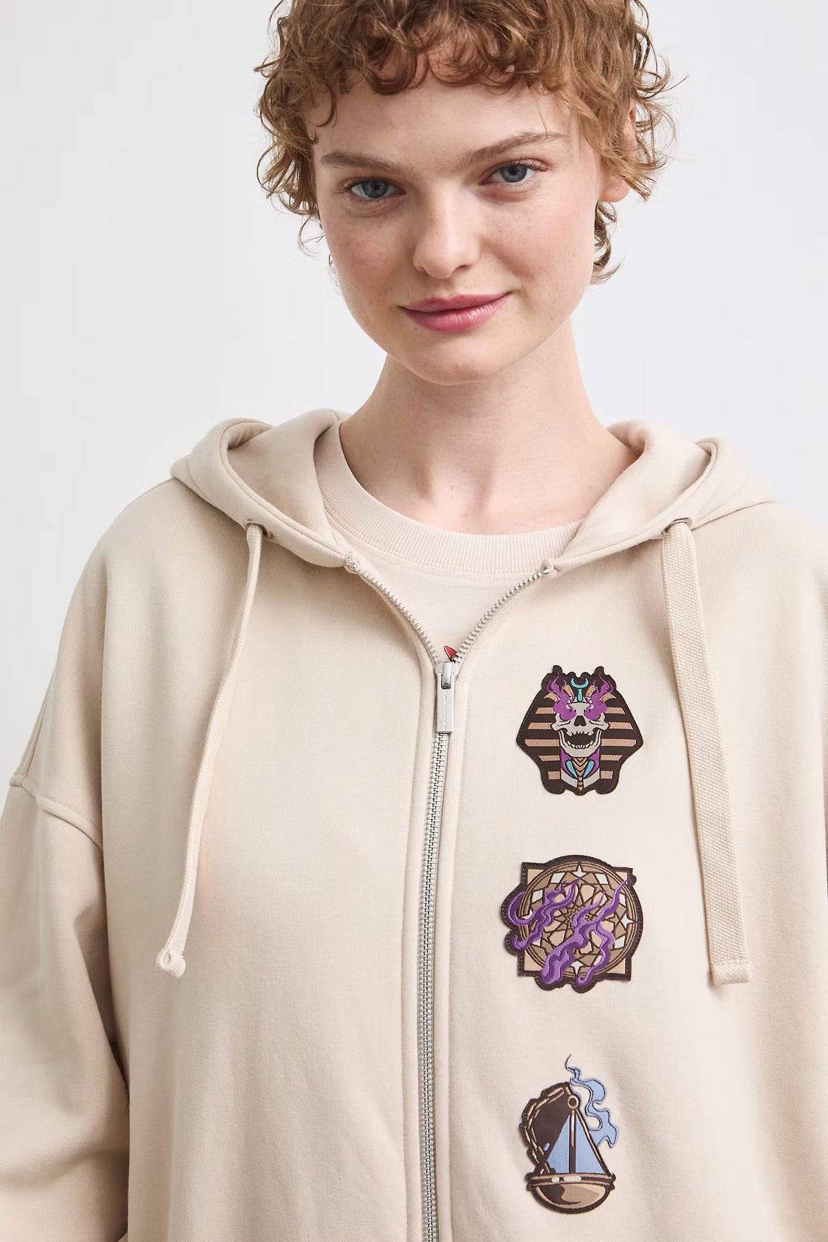 damesvest met capuchon en ritssluiting - Mythische wezens