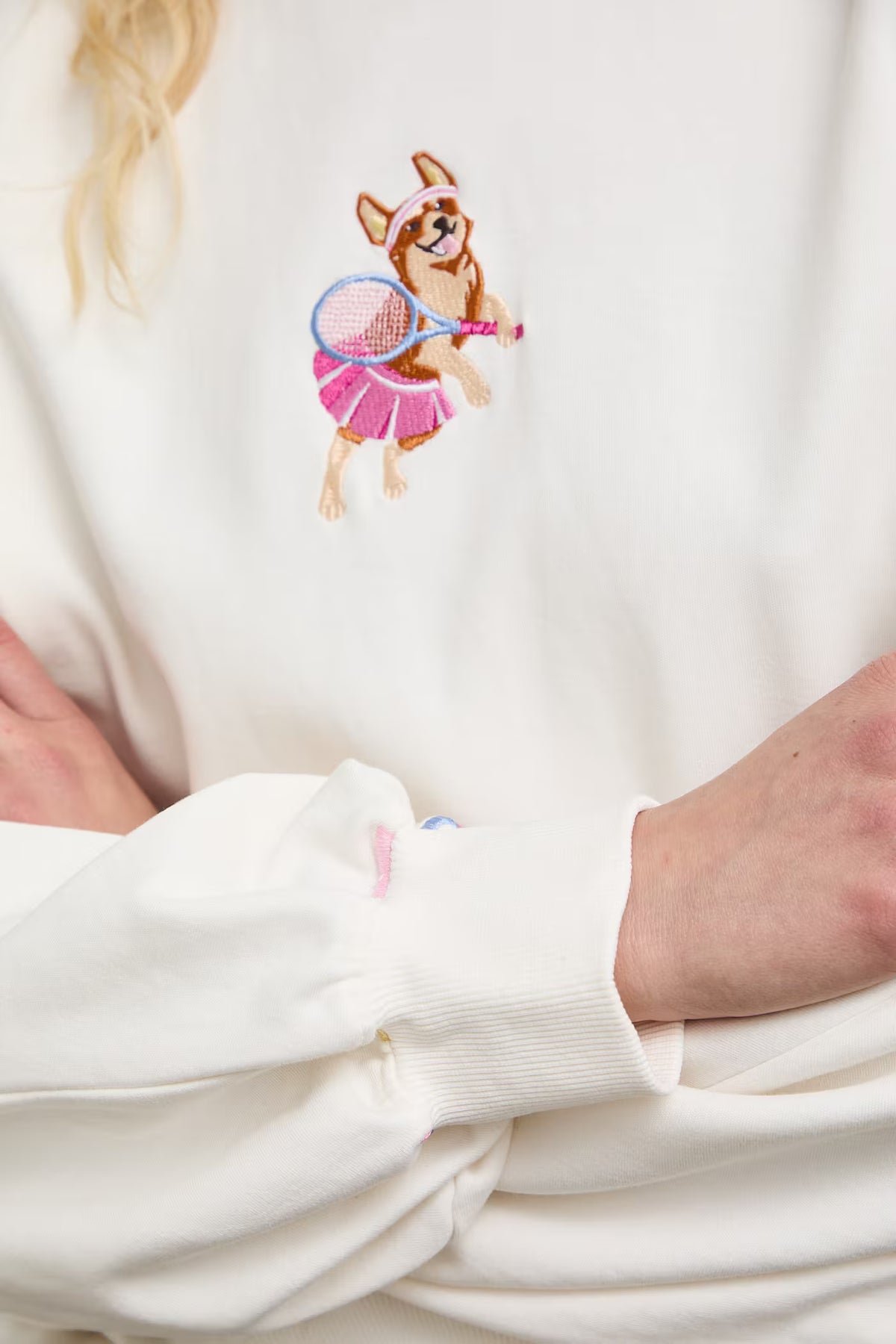 Damestrui met kleine hondenprint