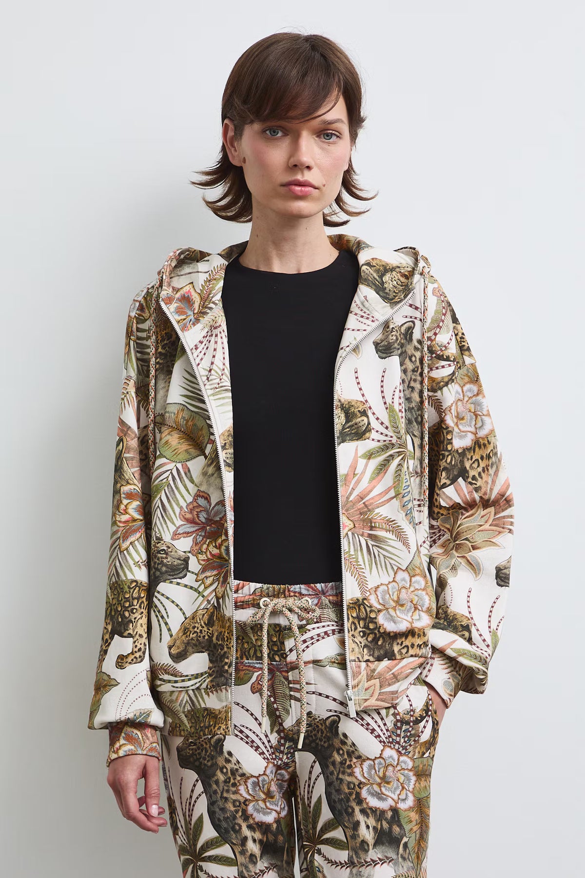Damesvest met dierenprint