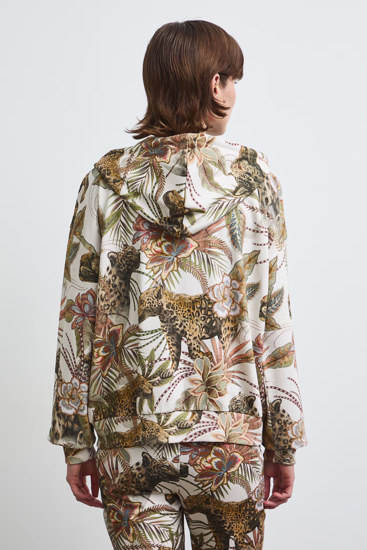 Damesvest met dierenprint