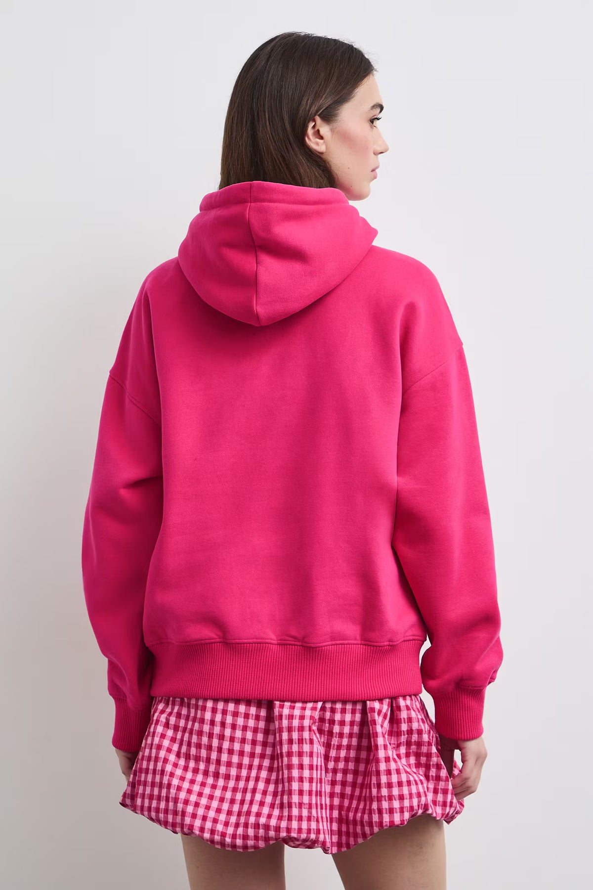 Dameshoodie met kat - roze