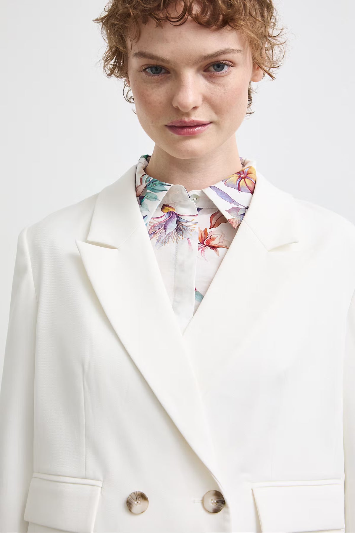 Dames blazer - wit