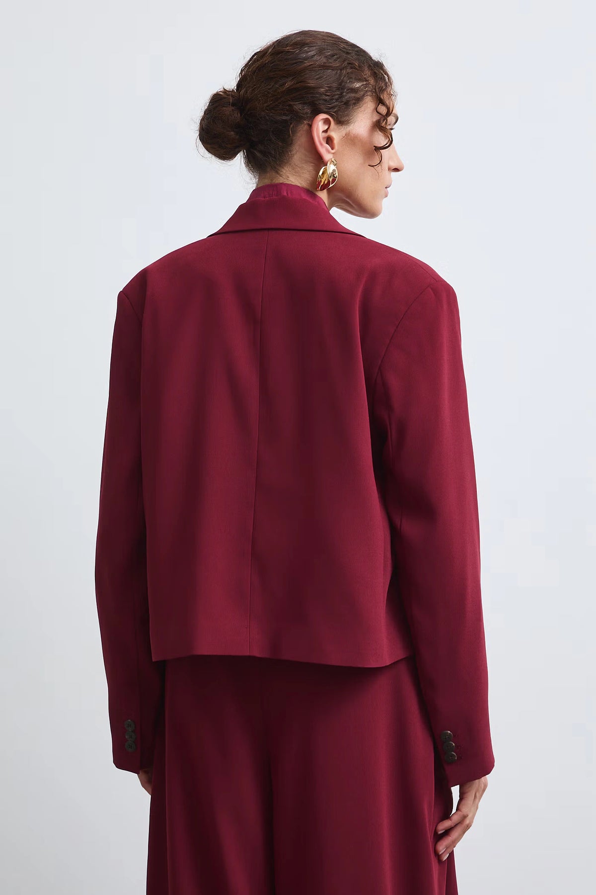 Dames blazer - bordeaux rood