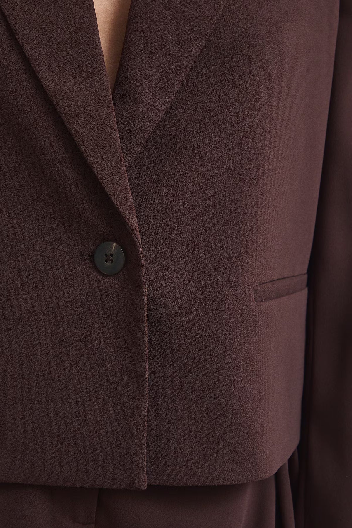 Dames blazer - donker bruin