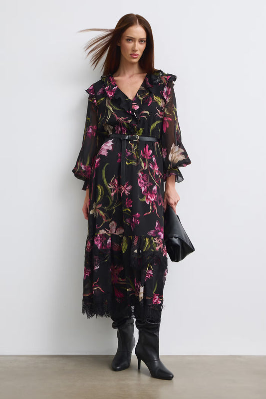 Jurk met bloemenprint