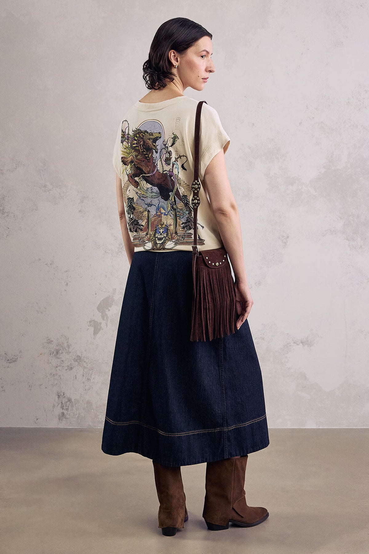 Dames T-shirt met fantasierijke print - Mythical Creatures-collectie