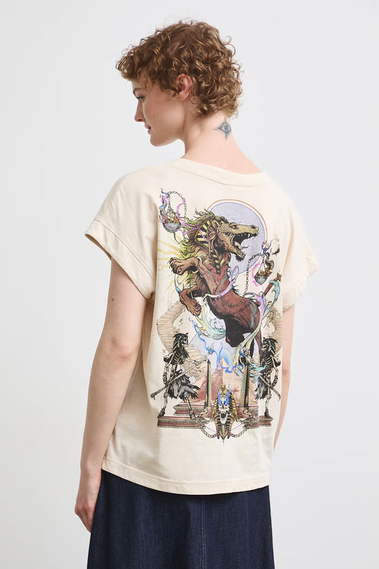 Dames T-shirt met fantasierijke print - Mythical Creatures-collectie
