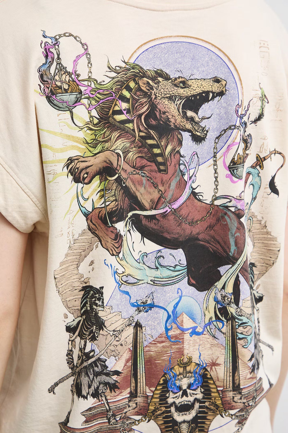 Dames T-shirt met fantasierijke print - Mythical Creatures-collectie