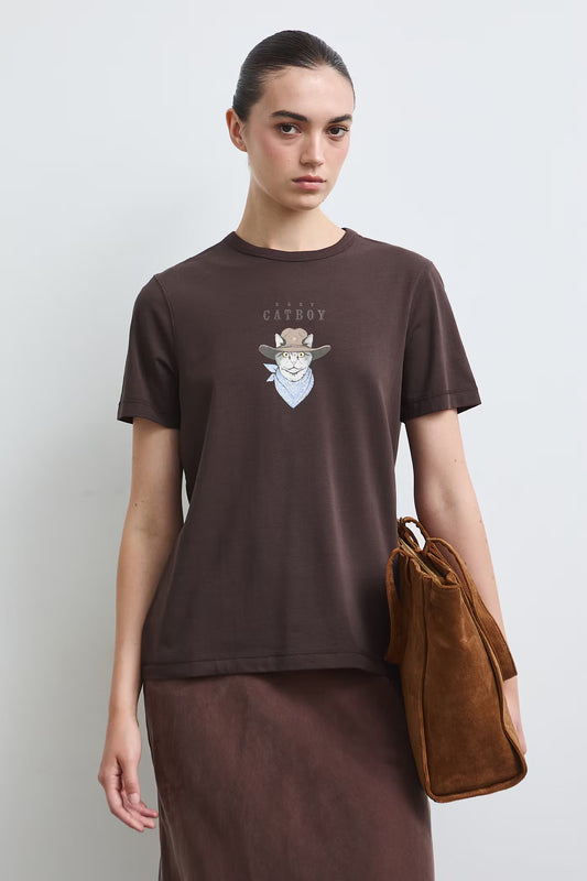 Dames T-shirt met Kattenprint
