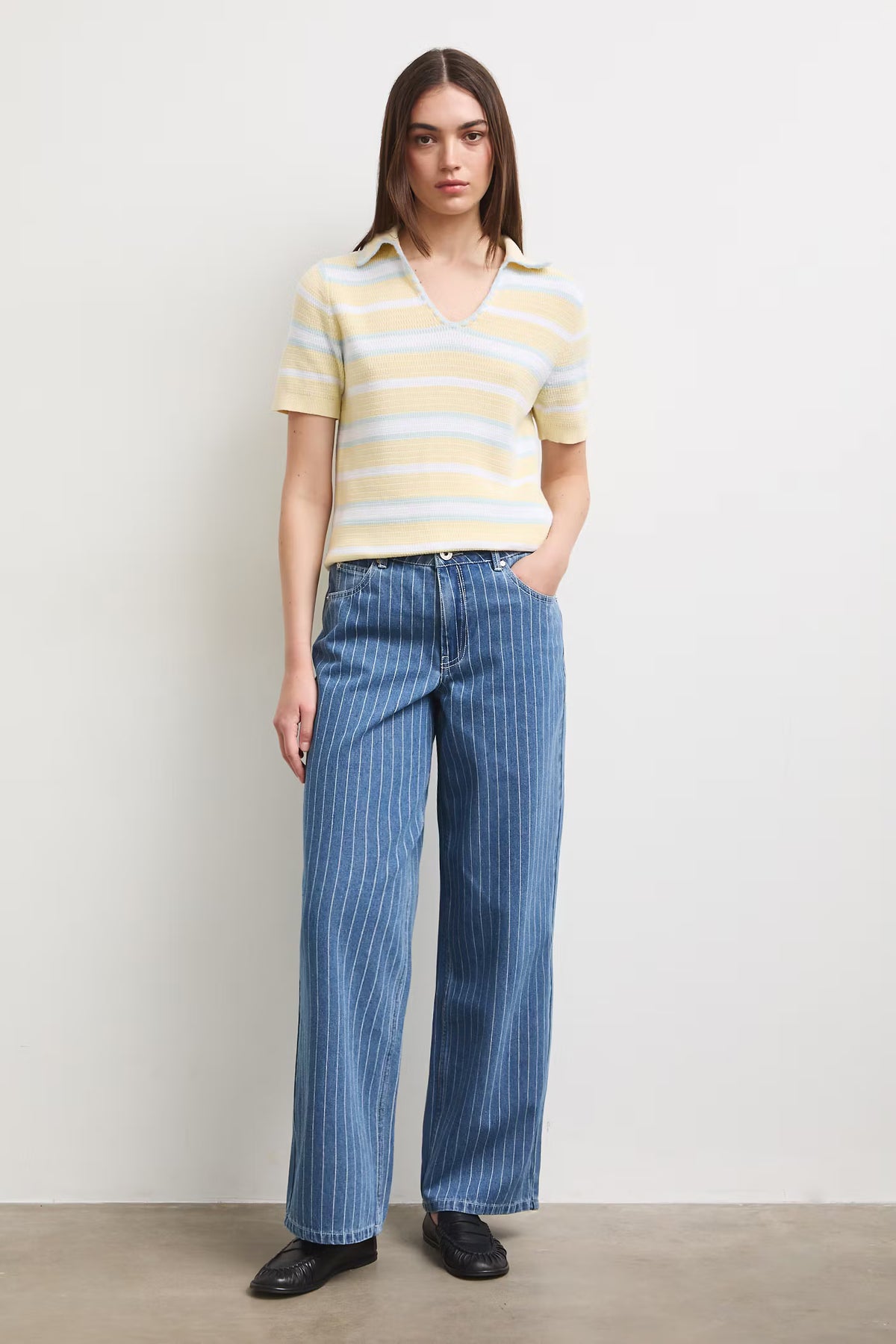 Damesjeans Wide leg pasvorm