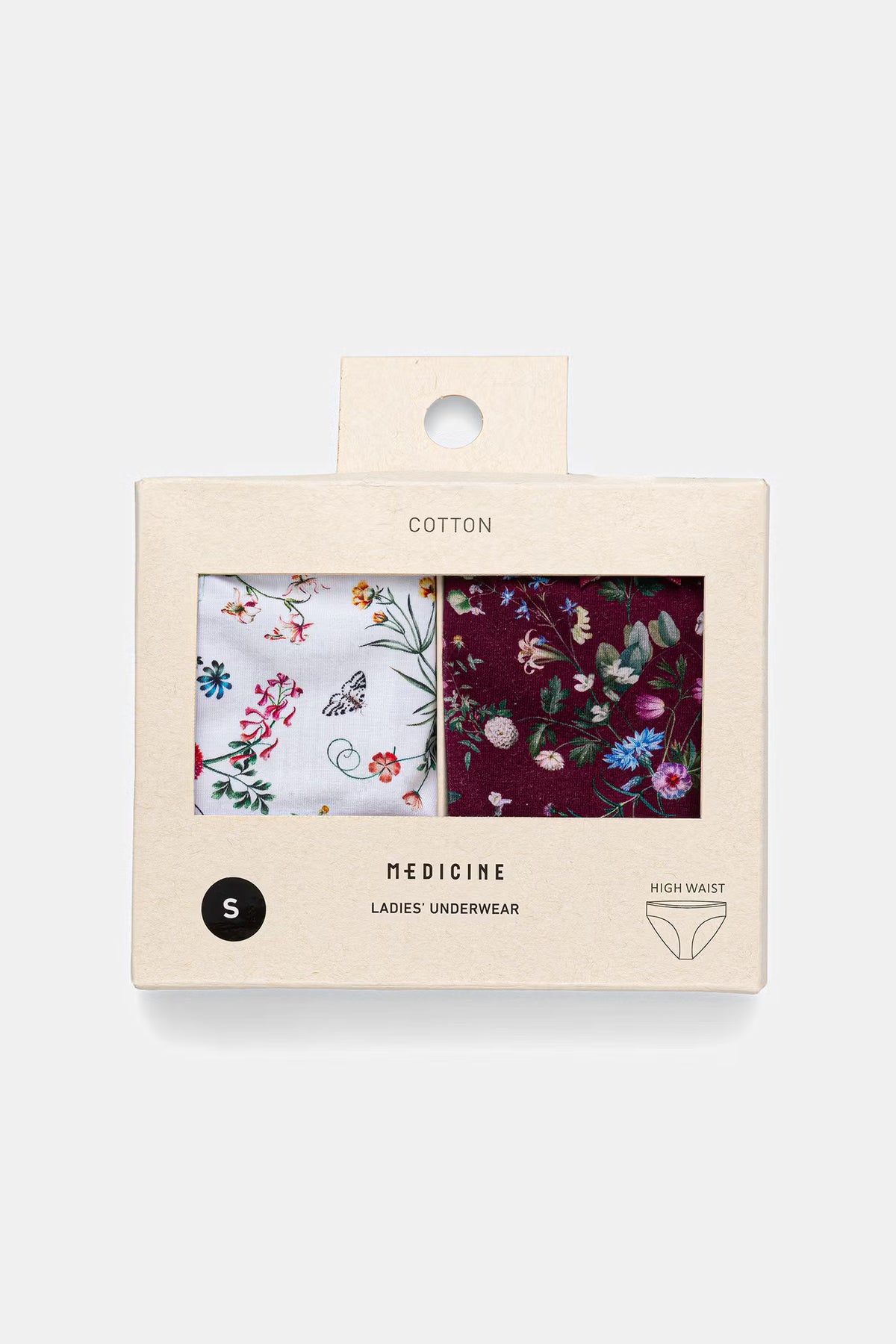 Damesonderbroeken met bloemenprint, 2- pack